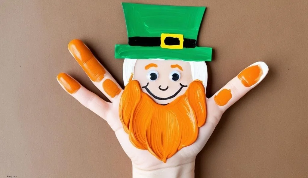 Leprechaun Handprint Craft