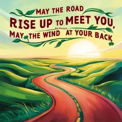 "May the road rise up to meet you, may the wind be always at your back."