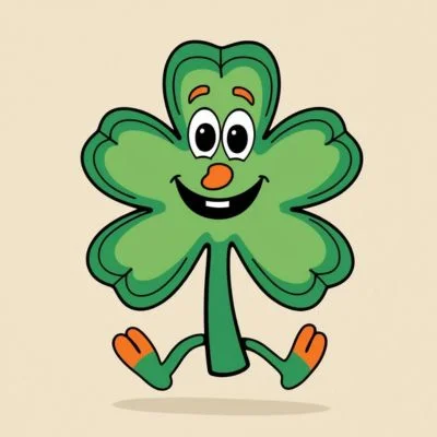 Shamrock with Face