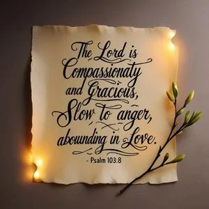 "The LORD is compassionate and gracious, slow to anger, abounding in love." - Psalm 103:8