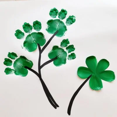 Thumbprint Shamrocks